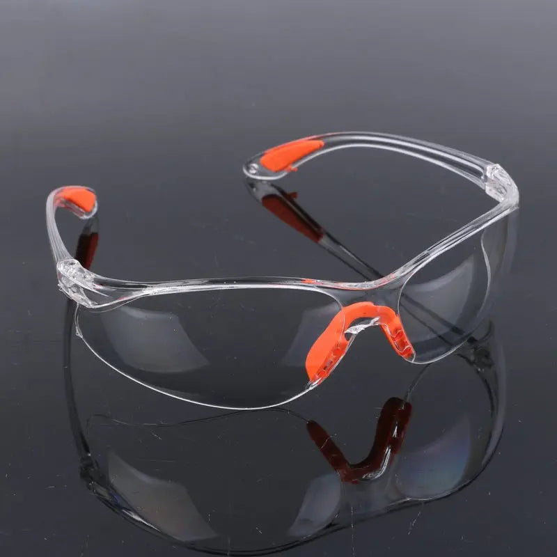 Lab Work Safety Eye Protective Glasses PC Material Anti Impact Wind Dust Proof Goggles Safety Riding Clear Glasses Leedoar