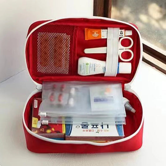 Kits de primeiros socorros de grande capacidade, portáteis, sobrevivência ao ar livre, desastres, terremotos, sacos de emergência, grande capacidade, pacote médico para casa/carro 