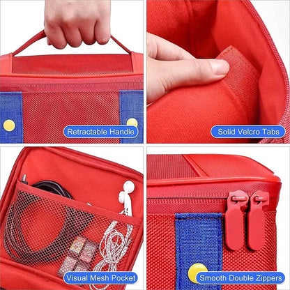 Large Carrying Protective Case Travel Storage Bag Compatible For Nintendo Switch Oled Console Pro Controller Game Storage Box