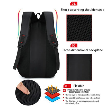 Mochila escolar de gran capacidad para estudiantes, informal, de color sólido, material Oxford, nueva mochila para hombre, bolso sencillo y multifuncional 