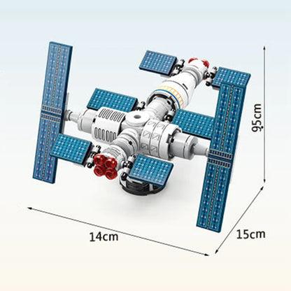 Launch Center Lunar Lander Model Building Blocks Spaceship Spaceport Figure Shuttle Rocket Bricks Construction Toys Leedoar