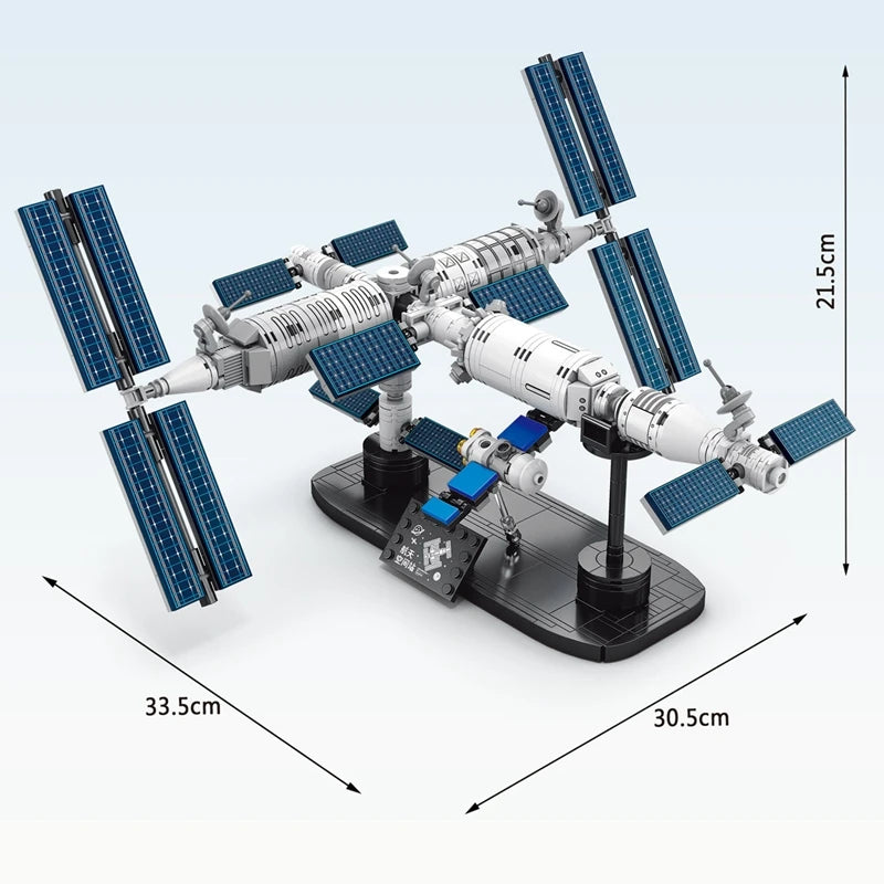 Launch Center Lunar Lander Model Building Blocks Spaceship Spaceport Figure Shuttle Rocket Bricks Construction Toys Leedoar