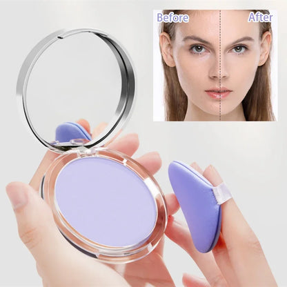 Lavender Pressed Powder Matte Powder Lasting Oil Control Full Coverage Face Compact Setting Powder Makeup Foundation Cosmetics Leedoar