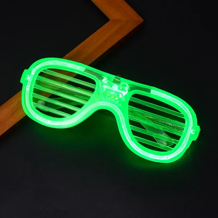 Led Glasses Neon Party Flashing Glasses Luminous Light Glasses Bar Party Concert Props Fluorescent Glow Photo Props Supplies Leedoar