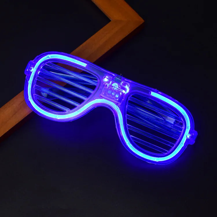 Led Glasses Neon Party Flashing Glasses Luminous Light Glasses Bar Party Concert Props Fluorescent Glow Photo Props Supplies Leedoar