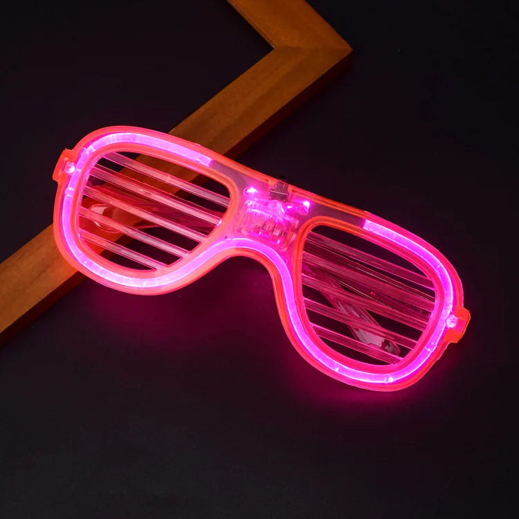 Led Glasses Neon Party Flashing Glasses Luminous Light Glasses Bar Party Concert Props Fluorescent Glow Photo Props Supplies Leedoar