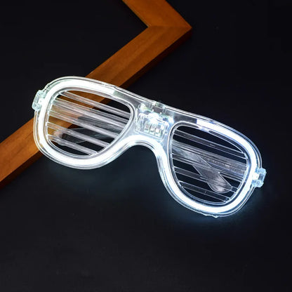 Led Glasses Neon Party Flashing Glasses Luminous Light Glasses Bar Party Concert Props Fluorescent Glow Photo Props Supplies Leedoar