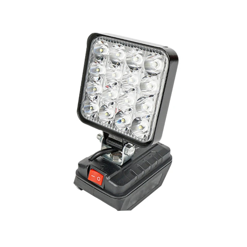 Luz LED para batería Makita 4X4, focos portátiles, luz de emergencia de mano inalámbrica para trabajo al aire libre y pesca 