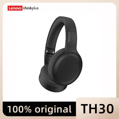 Lenovo TH30 Wireless Bluetooth Headphones with Headwear Earmuffs, Sports Earphones, Esports Games with Microphone Leedoar