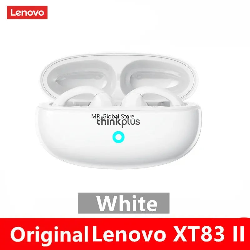 Fones de ouvido sem fio Lenovo XT83 II TWS Bluetooth 5.3 Fones de ouvido com clipe de ouvido Design Touch Control HD Voice Fones de ouvido esportivos 2023 