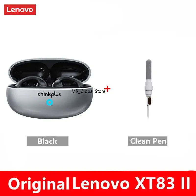 Auriculares inalámbricos Lenovo XT83 II TWS con Bluetooth 5.3, diseño de clip para la oreja, control táctil, voz HD, auriculares deportivos 2023 