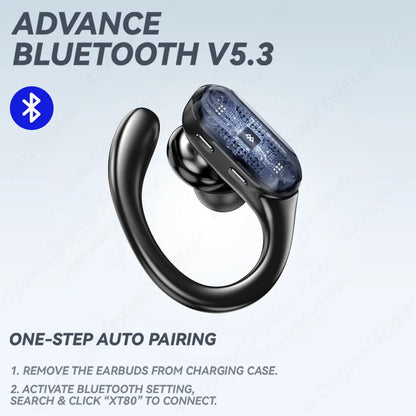 Lenovo thinkplus XT80 Wireless Earphone Bluetooth Sport TWS Noise Reduction Earbuds Headset HiFi Stereo Wireless Headphones Leedoar