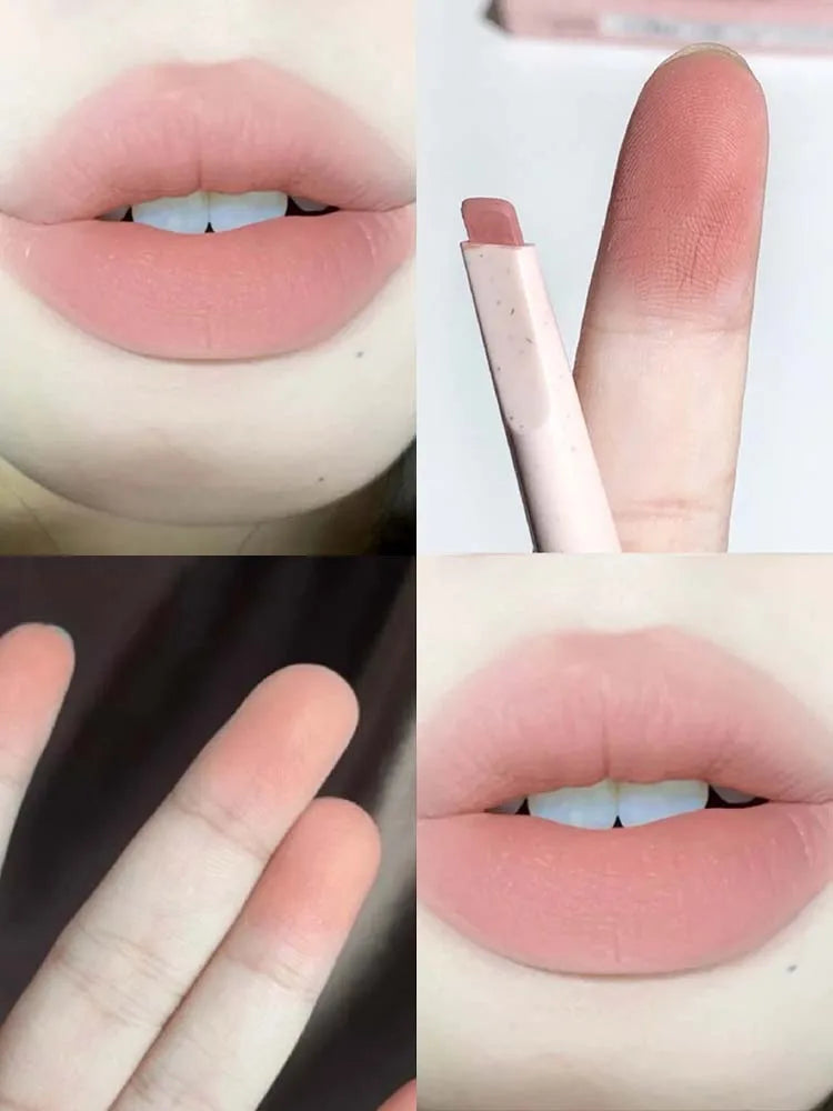 Light sweet and soft fog lipliner outlines the lip shape, lasting, not easy to fade, not take off makeup, nude pink lip liner Leedoar