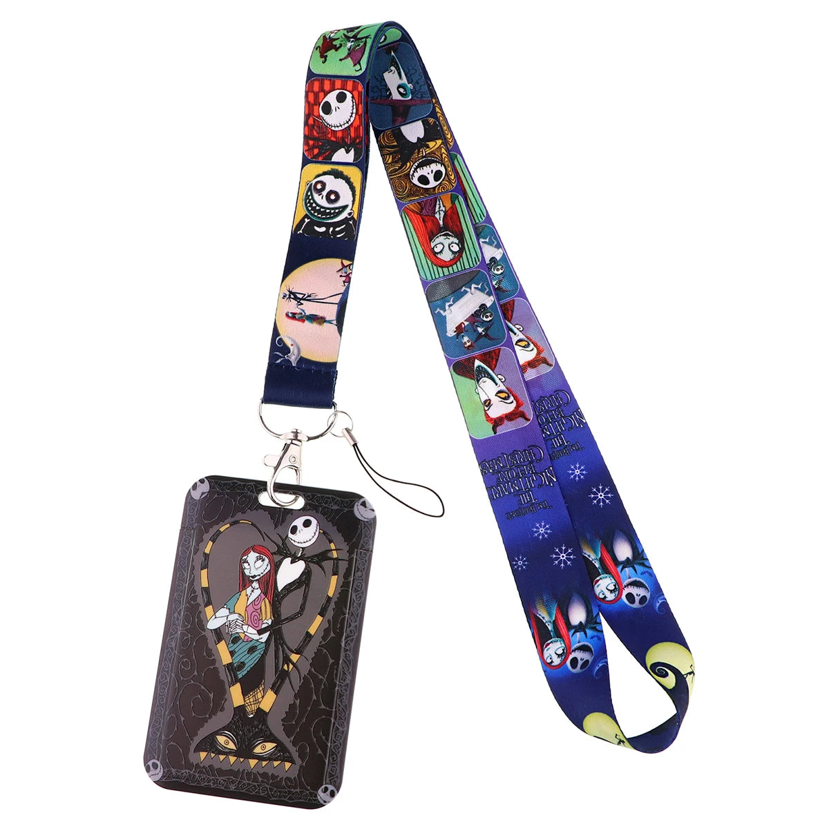 Lilo Stitch Cute Couples Lanyard For Keys Chain Credit Card Cover Pass Mobile Phone Charm Straps ID Badge Holder Key Accessories Leedoar