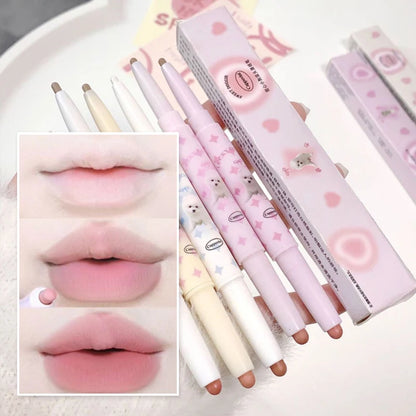 Lápis delineador de lábios Matte Velvet Lip Liner Pen Outline Lip Shape Batom Caneta À prova d'água Duradouro Antiaderente Copo Nude Lip Gloss Maquiagem 