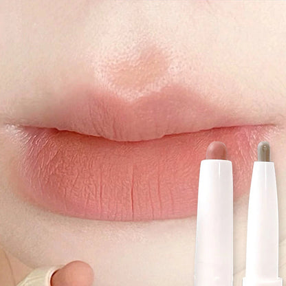 Lápiz delineador de labios mate aterciopelado, lápiz labial que delinea la forma de los labios, resistente al agua, duradero, antiadherente, brillo de labios nude, maquillaje 