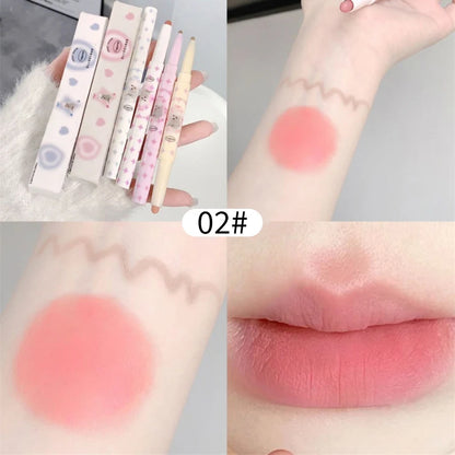 Lápis delineador de lábios Matte Velvet Lip Liner Pen Outline Lip Shape Batom Caneta À prova d'água Duradouro Antiaderente Copo Nude Lip Gloss Maquiagem 