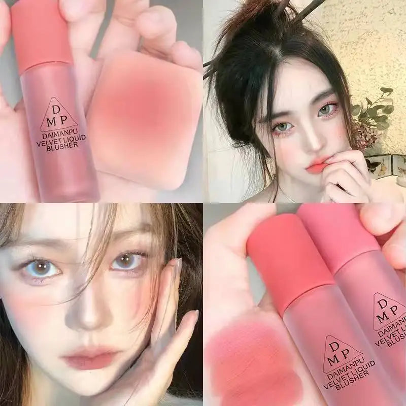 Liquid Blush Long-acting Waterproof Easy Halo Dye Brightens The Face Smooth Peach Red Female Cosmetics Leedoar