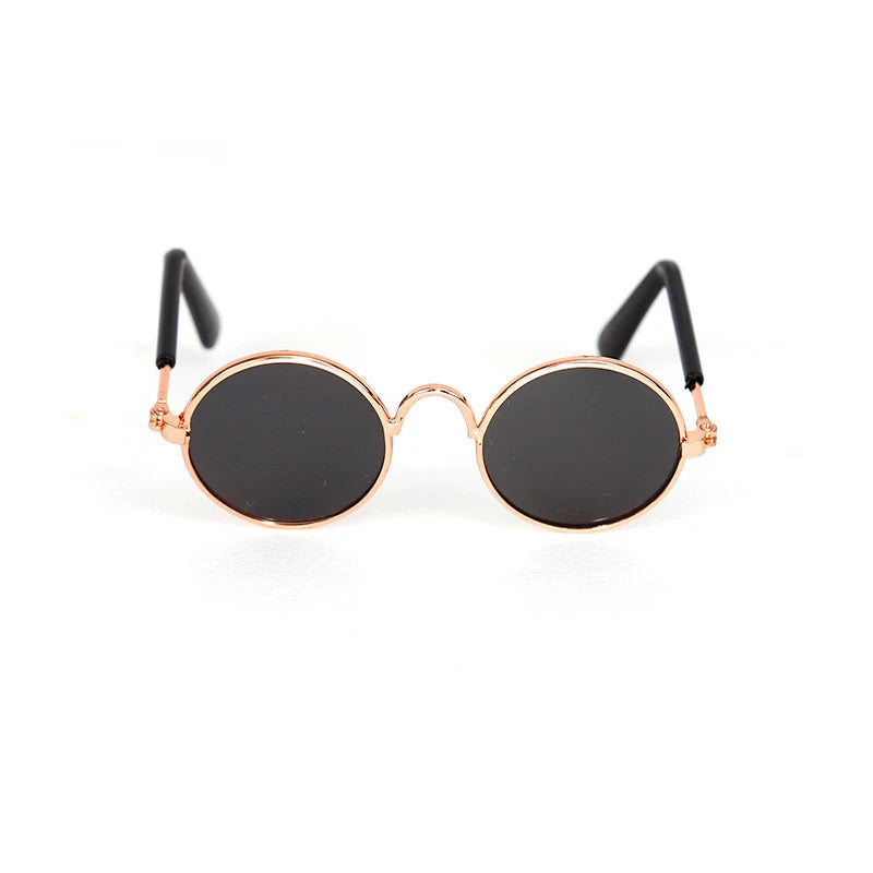 Lovely Vintage Round Cat Sunglasses Reflection Eye wear glasses For Small Dog Cat Pet Photos Pet Products Props Accessories