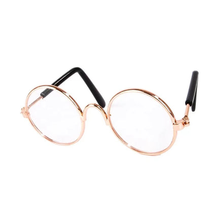 Lovely Vintage Round Cat Sunglasses Reflection Eye wear glasses For Small Dog Cat Pet Photos Pet Products Props Accessories