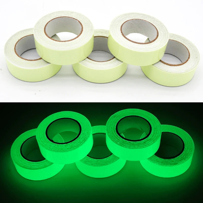 Luminous Safety Warning Tape Luminous Stickers Fire Exit Stage Fluorescent Self-adhesive Wall Stickers Leedoar