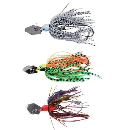 Lure Bait Compound Glitter Whisker Crank Hook 10g14g Rotary Fish Type Anti-hanging Bottom Simulation Bait Leedoar