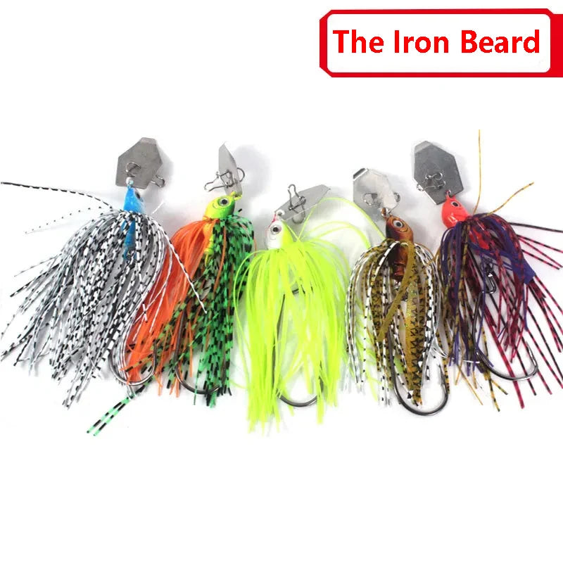 Lure Bait Compound Glitter Whisker Crank Hook 10g14g Rotary Fish Type Anti-hanging Bottom Simulation Bait Leedoar