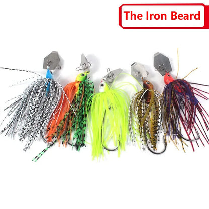 Lure Bait Compound Glitter Whisker Crank Hook 10g14g Rotary Fish Type Anti-hanging Bottom Simulation Bait Leedoar
