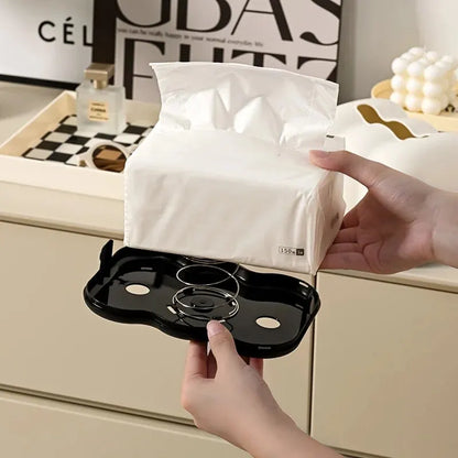 Luxury Creative Milk Cloud Living Room Tissue Box Wall Mounted Car Use Paper Towel Holder Ornament Elegant Design Multi-function Leedoar