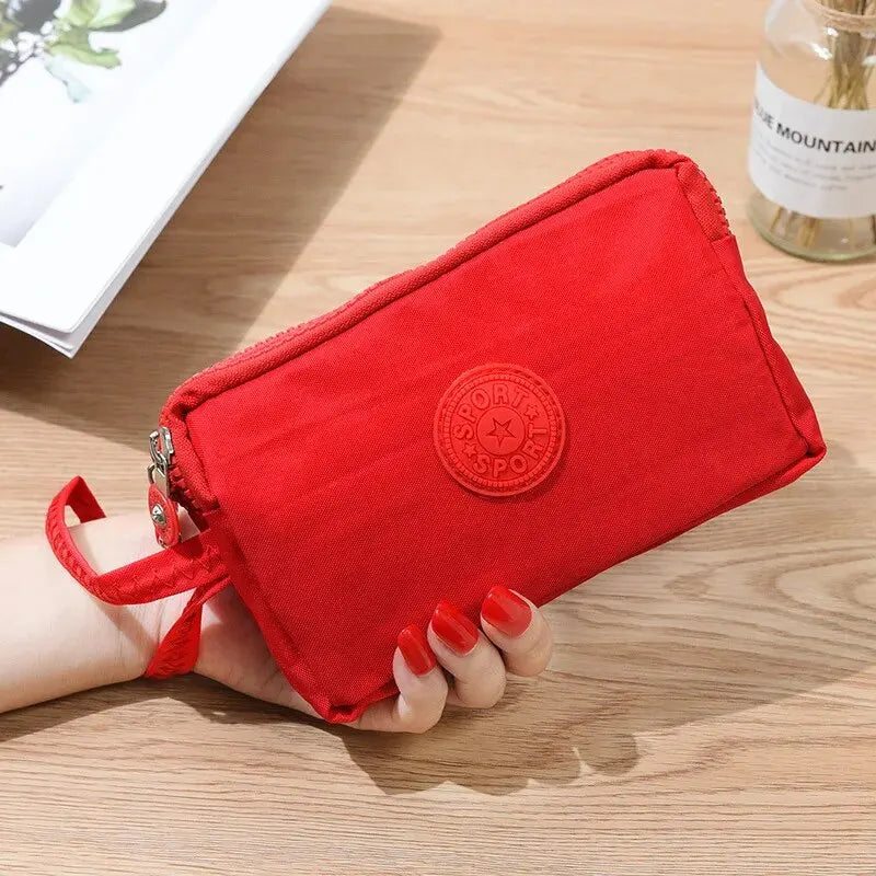 Men and Women Wallets New Korean Large Capacity Portable Oxford Fabric Coin Wallet Waterproof Portable