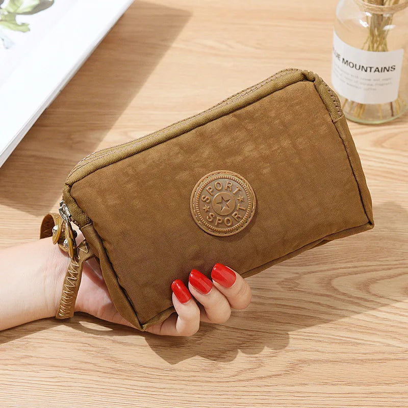 Men and Women Wallets New Korean Large Capacity Portable Oxford Fabric Coin Wallet Waterproof Portable