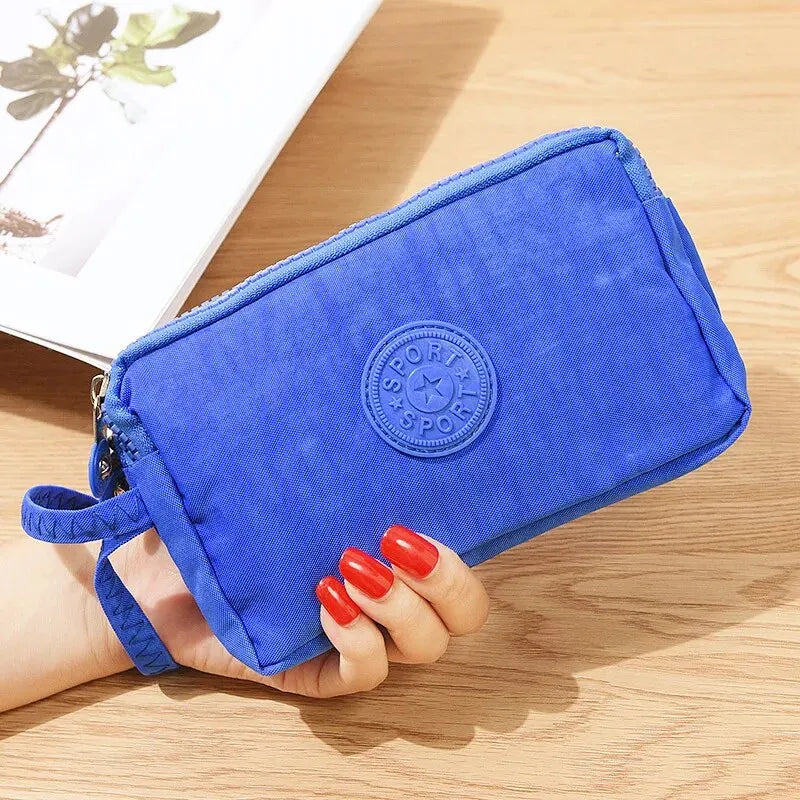 Men and Women Wallets New Korean Large Capacity Portable Oxford Fabric Coin Wallet Waterproof Portable