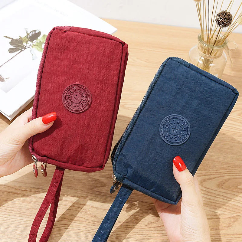 Men and Women Wallets New Korean Large Capacity Portable Oxford Fabric Coin Wallet Waterproof Portable