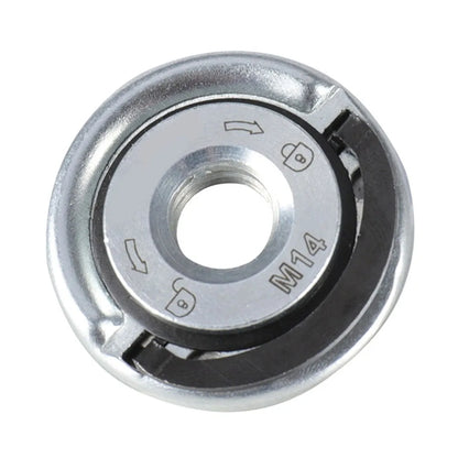 M14 Angle Grinder Quick Release Self-Locking Grinder Pressing Plate Flange Nut Power Chuck Leedoar