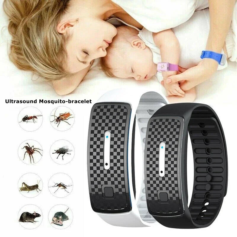 M30 Ultrasonic Mosquito Repellent Bracelet kids Adult Anti Mosquito Killer Pest Insect Drive Wristband 3 Modes Repellents Watch Leedoar