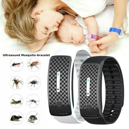 M30 Ultrasonic Mosquito Repellent Bracelet kids Adult Anti Mosquito Killer Pest Insect Drive Wristband 3 Modes Repellents Watch Leedoar