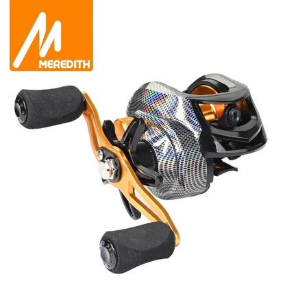 MEREDITH CR Colorful Series Fishing Reel Professional 7.2.1 Gear Ratio Carp Baitcasting Wheel Carp Fishing Casting Reel Leedoar