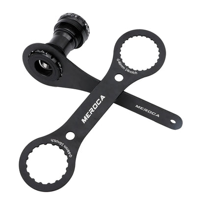 Chave de suporte inferior de bicicleta MEROCA 44 mm 46 mm 49 mm 16/24 entalhe para IXF BB51 BB52 DUB instalar ferramenta de reparo de bicicleta 