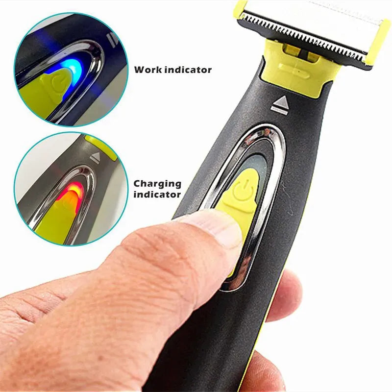 MLG Electric Shaver For Men and Women Portable Full Body Trimmer USB T Shaped Blade Razor For Beard Armpit For Washable Leedoar