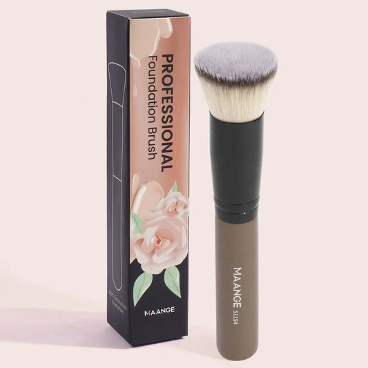 Maange 1PCS Makeup Brush with Box Foundation Concealer Powder Blush Contour Brush Dense Soft Bristle Brush Beauty Tool For Women Leedoar