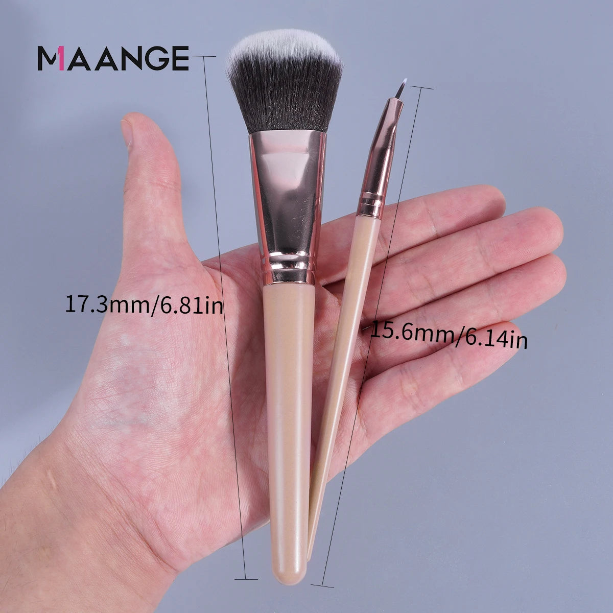 Maange 20pcs Makeup Brushes Set Cosmetic Foundation Powder Blush Eye Shadow Lip Make Up Brush Blending Tools For Women Beginner Leedoar