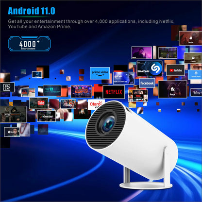 Projetor Magcubic HY300 PRO 4K Android 11 Dual Wifi6 260ANSI Allwinner H713 BT5.0 1080P 1280*720P Home Cinema Projetor Externo