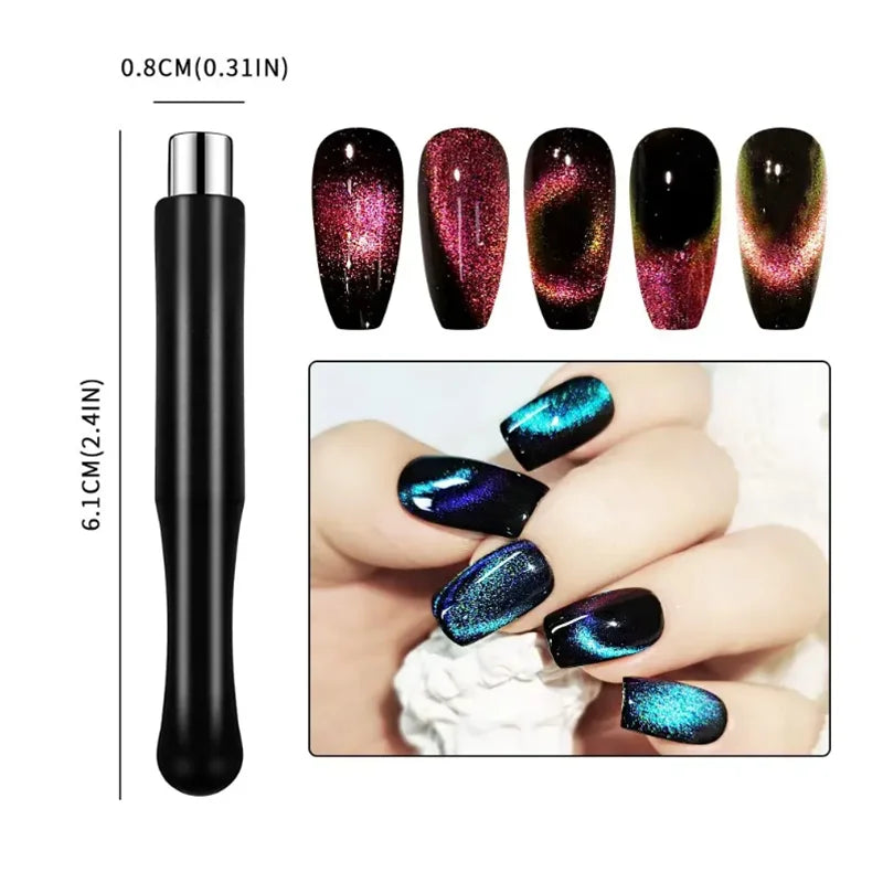 Magnet Stick Wand Set For 3D Magnetic Cat Eye Gel, Magic Nail Art Manicure Tool, UV Gel Magnet Stick Manicure Nail Art Tools Leedoar