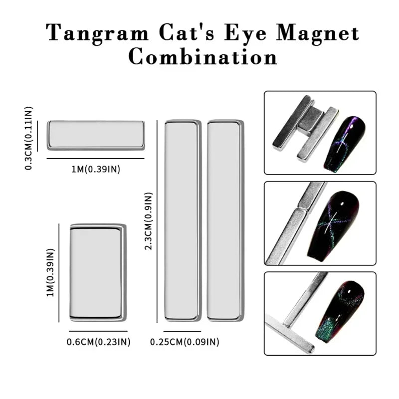 Magnet Stick Wand Set For 3D Magnetic Cat Eye Gel, Magic Nail Art Manicure Tool, UV Gel Magnet Stick Manicure Nail Art Tools Leedoar