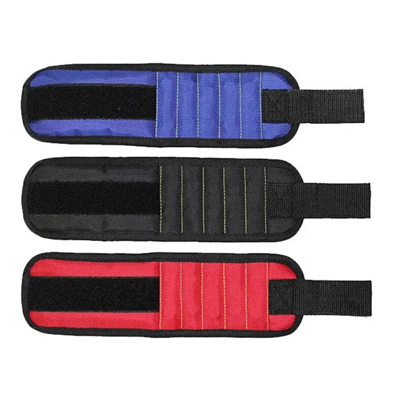 Magnetic Wristband for Holding Screws,Nails,Drilling Bits,Wrist Tool Holder Belts with Strong Magnets,five Rows of Ten Magnets Leedoar