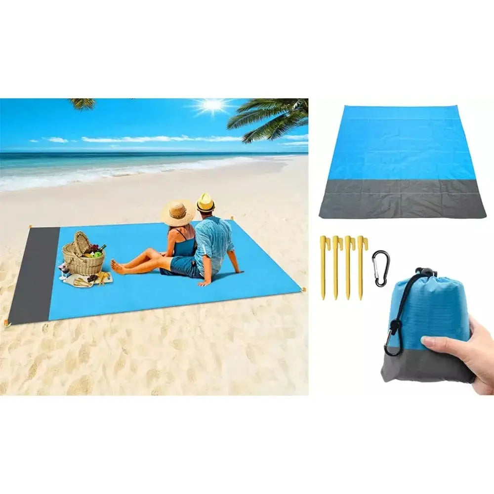 Make Summer Fun with This Durable Portable Waterproof Mat - Perfect for Beach, Lawn, Camping & More, Stay Comfortable Anywhere Leedoar