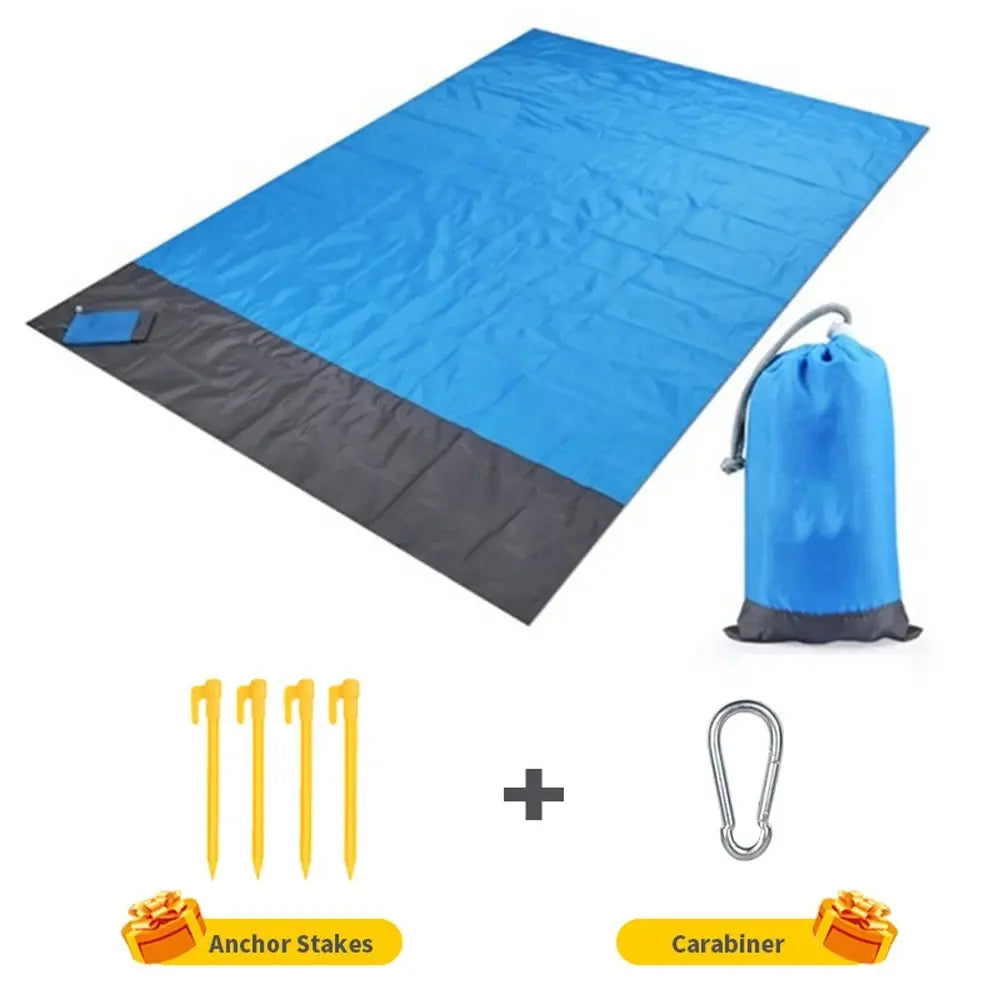 Make Summer Fun with This Durable Portable Waterproof Mat - Perfect for Beach, Lawn, Camping & More, Stay Comfortable Anywhere Leedoar