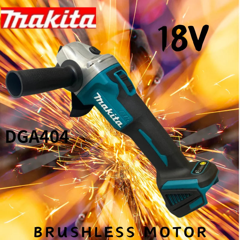 Makita 18V GrinderTools 125/100mm Brushless Grinding Machine Power Tool Electric Grinder Rechargeable Wireless Drill Free Shippi Leedoar