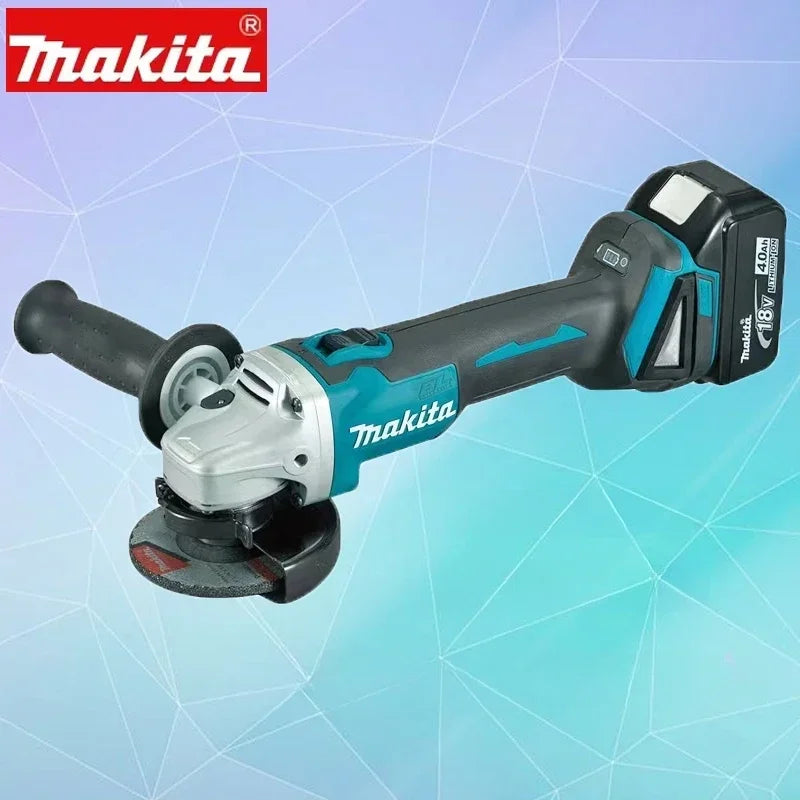 Makita DGA404 18V 125mm Brushless Lithium Electric Angle Grinder Rechargeable Cutting Machine High Power Polishing Machine Leedoar