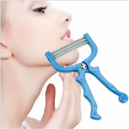 Manual Facial Hair Remover Epilator Safe Handheld Spring Threading Face Defeatherer for Cheek Eyebrow DIY Makeup Beauty Tools